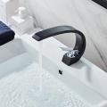 Bathroom Sink Basin Faucet Deck Mount Bright Orange Washing Basin Mixer Water Taps Creative Hot Cold Water Crane Mixers