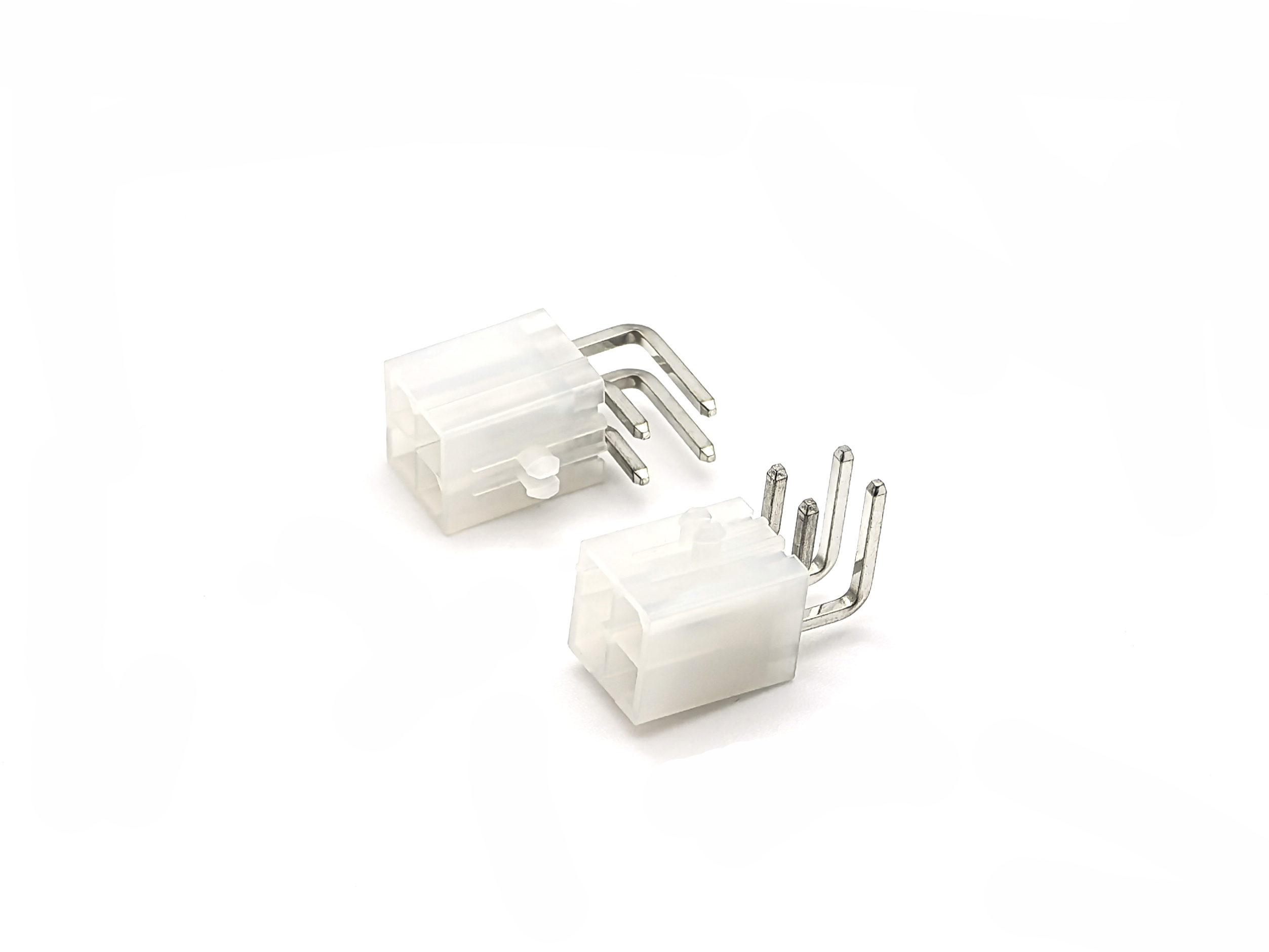 5557 Pin header Connector With Positioning Post Right Angle DIP Solid 2*2P