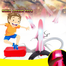 Inflatable Toys Foot Powered Pedal Soft Rocket Cultivate Parent-child Relationship Toy Safe And Respectful Inflatable Games