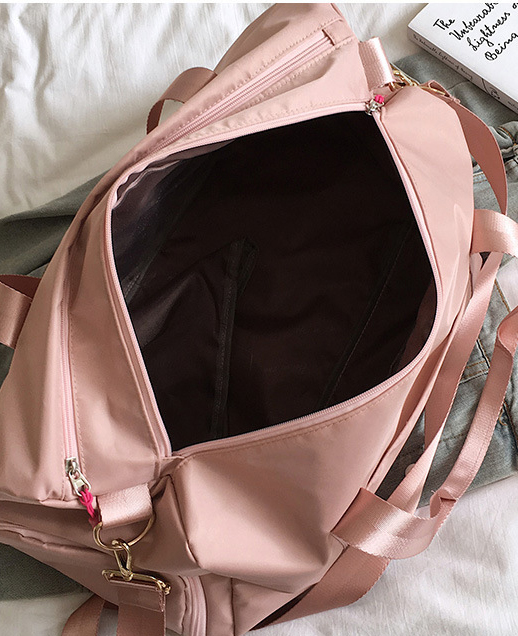Pink Nylon Independent Shoes Room Custom Dance Club Palestra Necessary Sports Gym Bag With Wet Shoes Compartment3