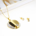 XUANHUA Stainless Steel Woman Jewelry Sets Charm Heart Necklace Set Of Earrings For Women Jewellery Accessories Bohemian