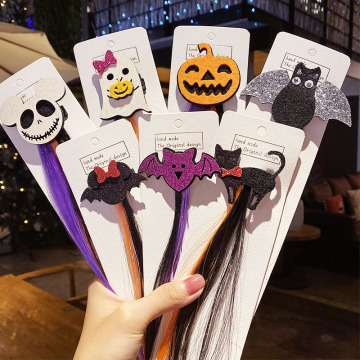 New Girls Cute Halloween Gifts Cartoon Ghost Hairpins Funny Headband Colorful Hair Ornament Clips Kids Fashion Hair Accessories