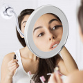 LED Makeup Mirror Magnifier Lamp Vanity Mirror 360 Degree Rotation 10X Magnifying Glass Mirror LED Table Night Light Bathroom