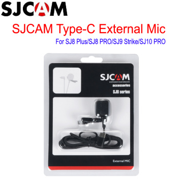 SJCAM SJ8 SJ9 Extend Mic SJCAM Accessories Type-C External Microphone for SJ8 Pro / SJ8 Plus / SJ9 Strike Sports Action Camera
