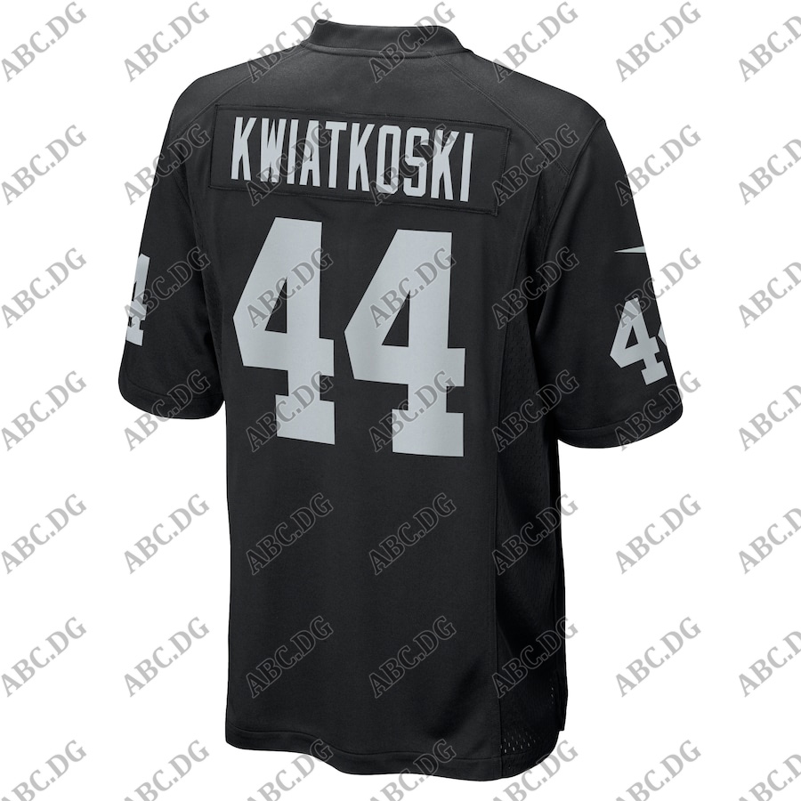 Customized Stitch American Football Jersey Men Women Kid Youth Las Vegas Nick Kwiatkoski Black Game Jersey