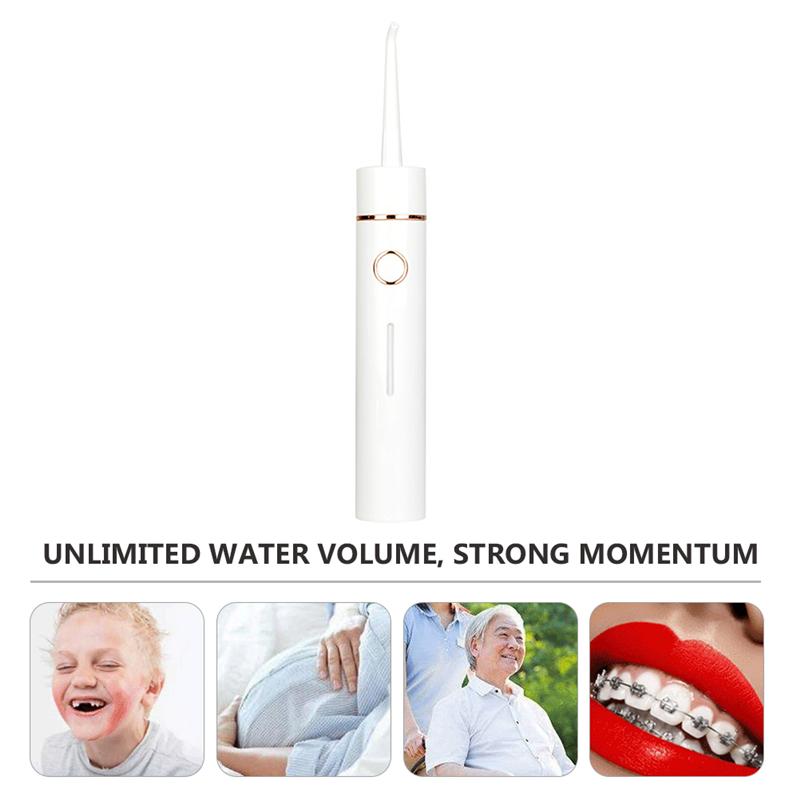1 Set Water Flosser Oral Irrigator Portable Teeth Irrigator Waterproof Electric Teeth Cleaner Teeth Cleaning Brushes