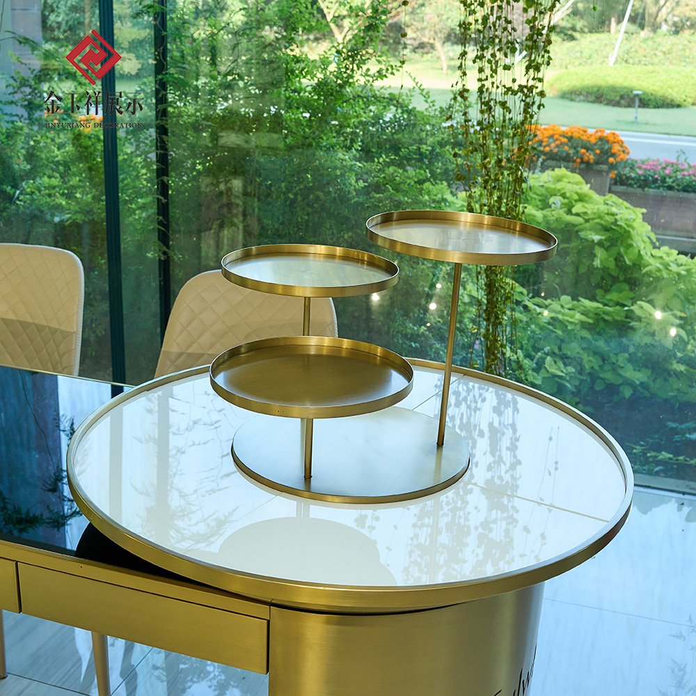 Gold Jewelry Display Cabinet