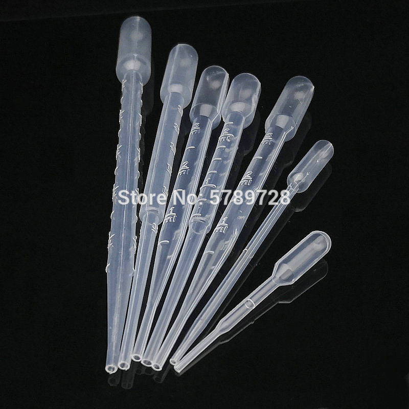 100pcs lab 0.2ml 0.5ml 1ml 2ml 3ml plastic transfering dropper pasteur pipette for school experiment beauty care DIY