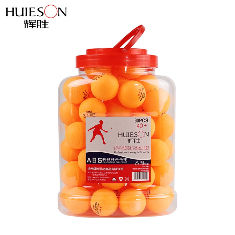 Huieson Table Tennis Balls 40+mm New ABS Plastic Ball For Ping Pong Training 60pcs/pack 60pcs/pack
