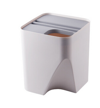 Kitchen Trash Can Trash Bin Recycling Bin Household Dry And Wet Separation Waste Bin For Bathroom Kitchen 2019 New