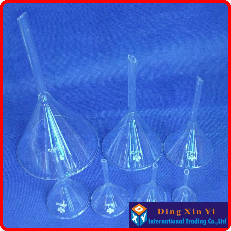 (2 pieces/lot) 120mm funnel,Laboratory glass triangle funnel,Diameter of 120 mm