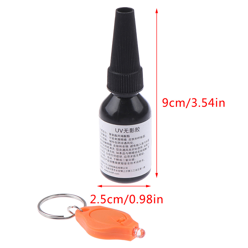 1pc 10ML 3038 3068 UV Glue Curing Adhesive Transparent Crystal Glass Acrylic Repair Liquid Glue