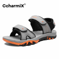 Men Sandals Leather 2020 New Summer Outdoor Mens Casual Shoes Walking Sandals Beach Soft Rubber Mens Shoes Large Sizes Footwear