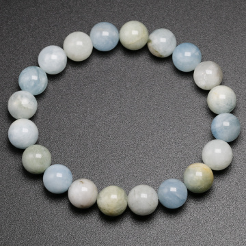 Genuine Natural Gem Stone Bracelet Meditation Mala Spirituality Green Morganite beryl Jewelry Women Men Wedding Party Bracelet