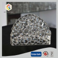 Hand Made Bubble Pattern Crystal Glass Napkin Holder