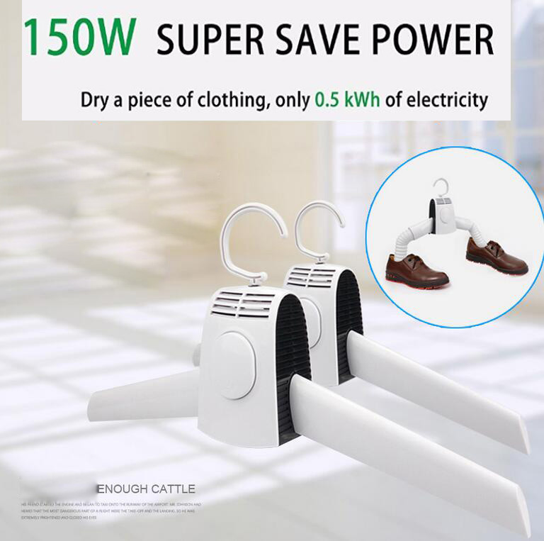 Portable Clothing Drying Hanger Compact Electric Clothes Drying Rack, Smart Shoes Dryer Heater Great for Travel Business Home