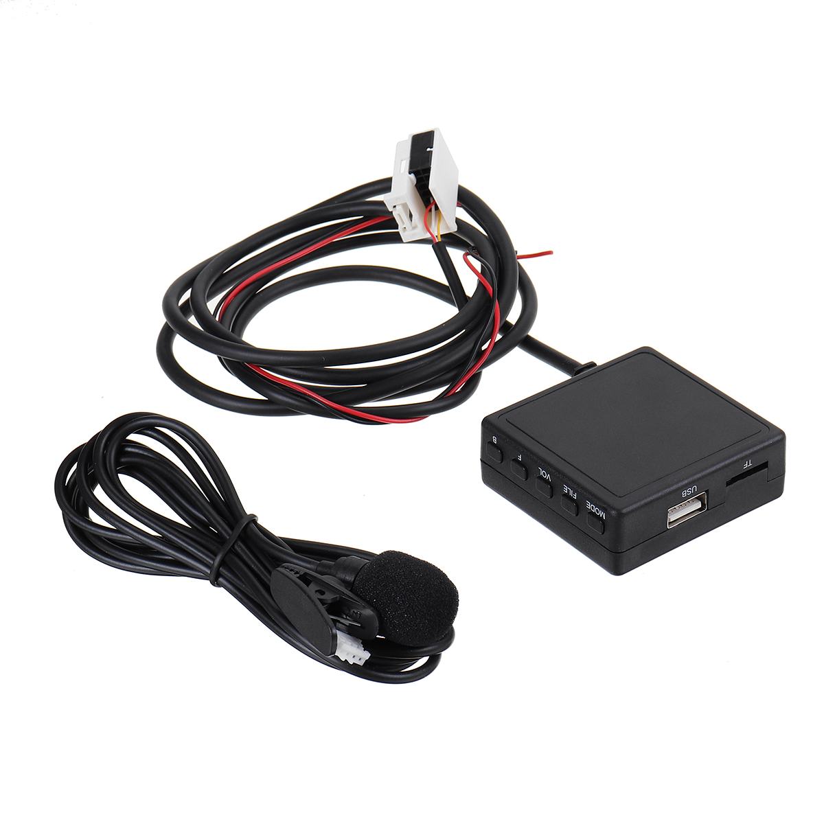 AUX/ TF Card/ Mic/ USB 12V Car bluetooth stereo Aux adaptor module Cable handfree Microphone For BMW E60 E63 E64 E65 E66 Serie 1