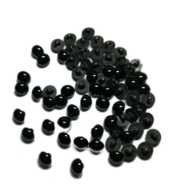 New 100 Pcs Black Resin Buttons Round Mushroom Domed Sewing Shank Black DIY Animal Eyes Toy Diy Decorative Buttons For Kids