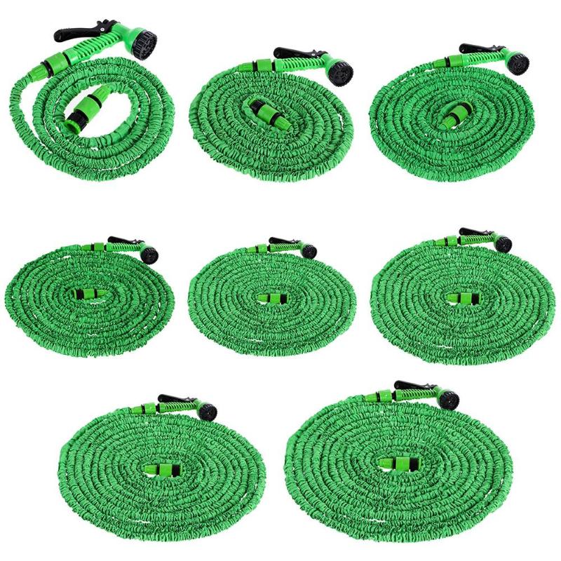 25-200FT Hot Expandable Magic Flexible Garden Water Hose For Car Hose Pipe Plastic Hoses garden set to Watering with Spray Gun