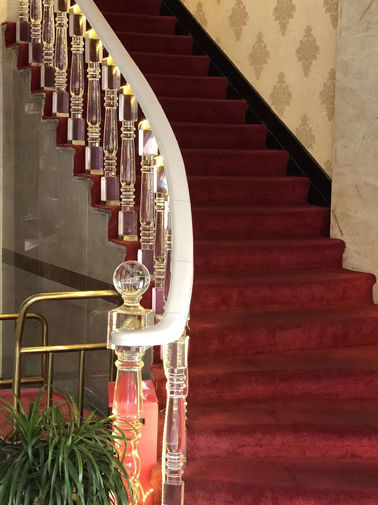 Freeshipping Glass Royal Pantinated Pole Pillar Baluster Post for Stair and Handrail Glass Balustrade