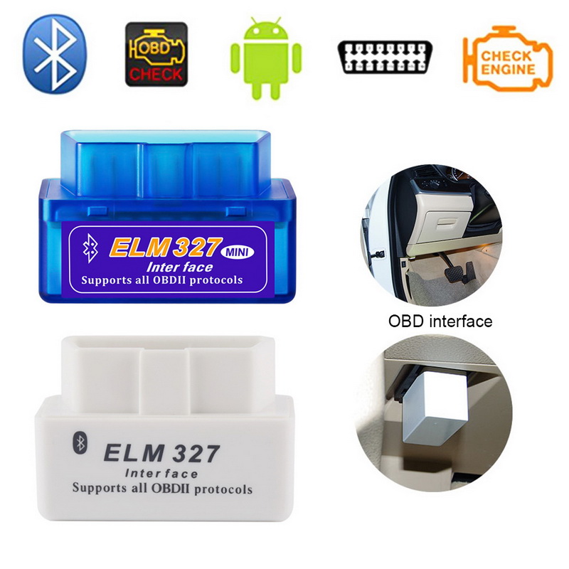 New Mini ELM327 Bluetooth V1.5 Car Diagnostic Tool ELM 327 Bluetooth Scan Tool Scanner Adapter For Android Devices For Protocol