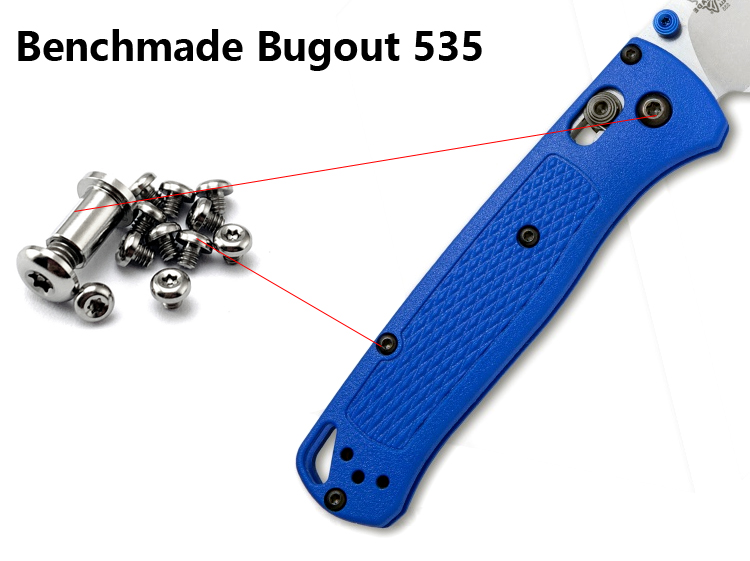 Bugout 535 Knife Titanium screw For Benchmade Bugout Knife DIY Knife Handle Material Screw