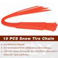 10Pcs Car Winter Tire Wheels Snow Chains Snow Tire Anti-skid Chains Wheel Tyre Cable Belt Winter Outdoor Emergency Chain STC01