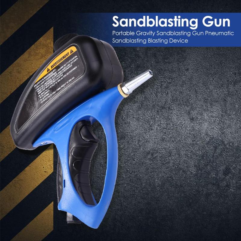 New Gravity Type Blasting Spray Paint Gun Sandblaster Spray Tools Sandblasting Gun Dedicated to All Kinds of Light Small Metals