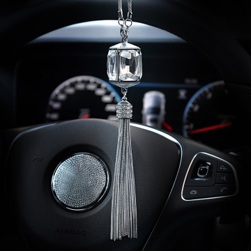 Car Pendant Crystal Decoration Suspension Ornaments Fashion Automobiles Rearview Mirror Hanging Adornment Auto Accessories Gift