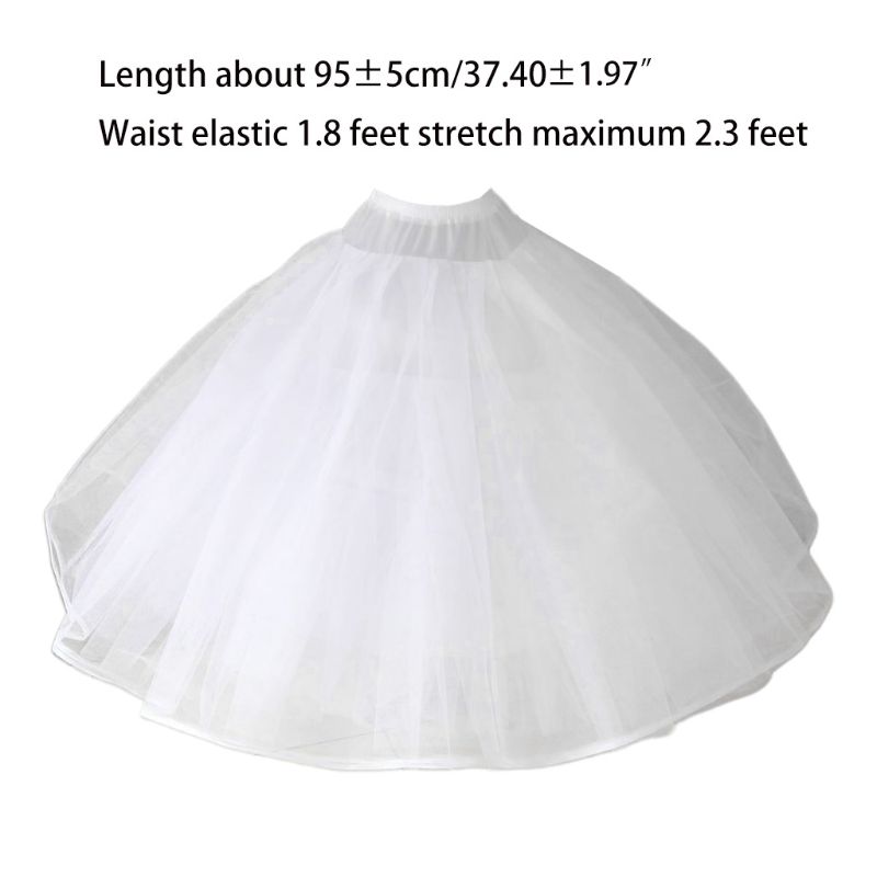 Womens 8 Layers Tulle Ball Gown Bridal Wedding Dress Petticoat with No Rings Evening Prom Crinoline Half Slip Puffy Underskirt