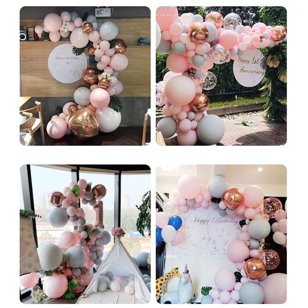 Birthday Party Decorations Balloons Garland Arch Kit Pink Gold White Latex Ballon Arch Decor for girl boy Baby Shower Decoration