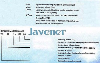 TEC1-02303 Heatsink Thermoelectric Cooler Peltier Cooling Plate 15x20mm Refrigeration Module