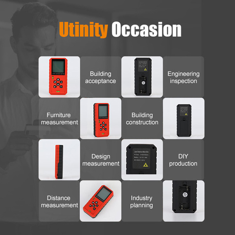 S5 Electrical Laser Distance Meter Ip54 50m