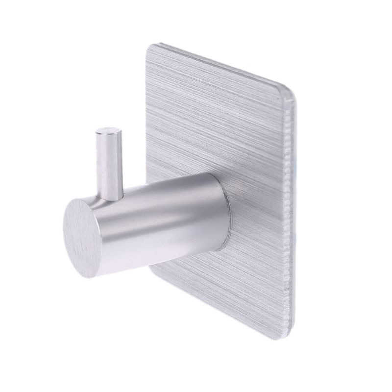 Kitchen Aluminum Hook Self Adhesive Home Wall Door Hook Multi-Purpose Storage Hooks Support Wholesale New Arrival 2020