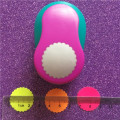 Free Shipping 1"(2.5cm) wave circle EVA foam hole punches paper punch greeting card handmade DIY scrapbook craft punch machine