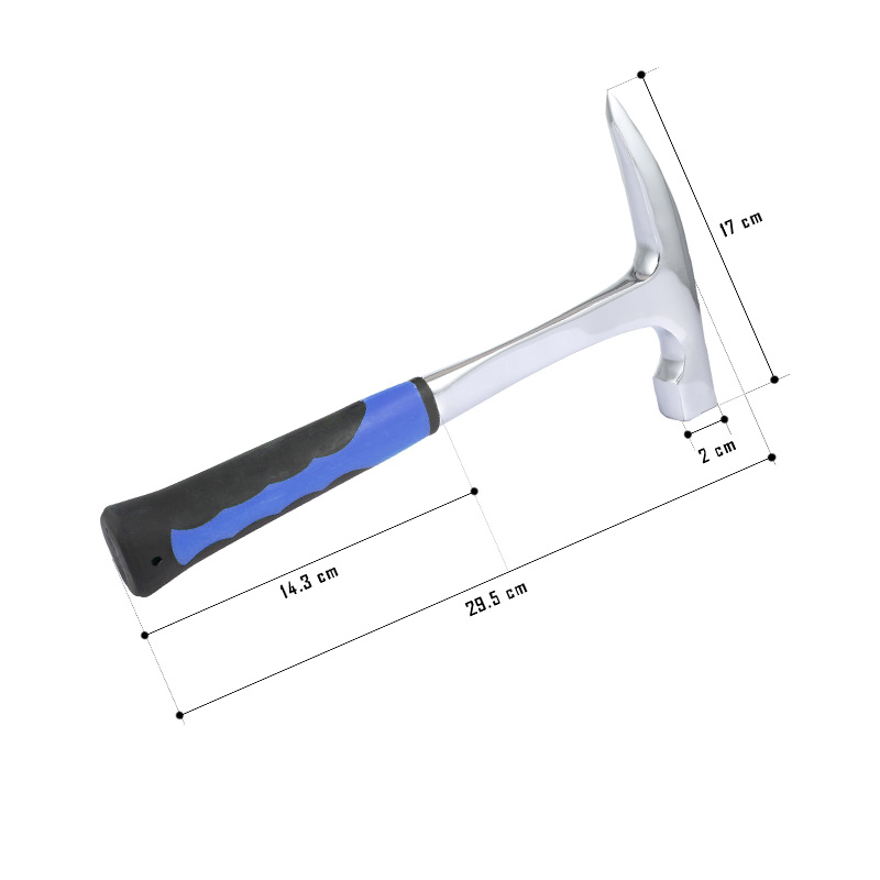 Rock Pick Geological Hammer Mine Exploration Survey Pointed Tip High Carbon Steel Multifunctional Geogogy Hand Tools