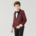 Boy's Casual Suit Blazer Flower Boy Suit Dress For Wedding Children Formal Blazer Clothes Children's Jacquard suit coat