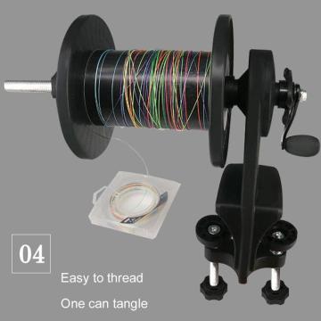 New Portable Fishing Line Winder Spooler Machine Multi-Function Spin Tools Fast XD88 Reel Black