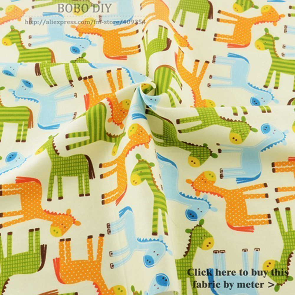 Teramila Cotton Fabric Lovely Cartoon Design 5PCS/Lot 40cmx50cm Home Textile DIY Sewing Clothes Tecido Patchwork