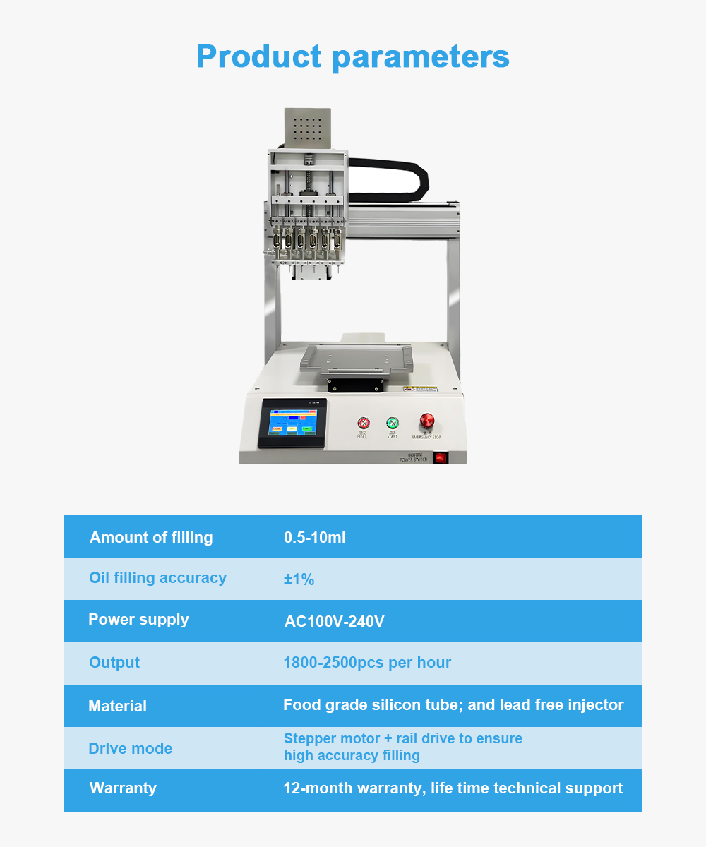 6 Heads Disposable vape filling machine