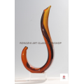 Abstract Modern Art Glass Sculpture