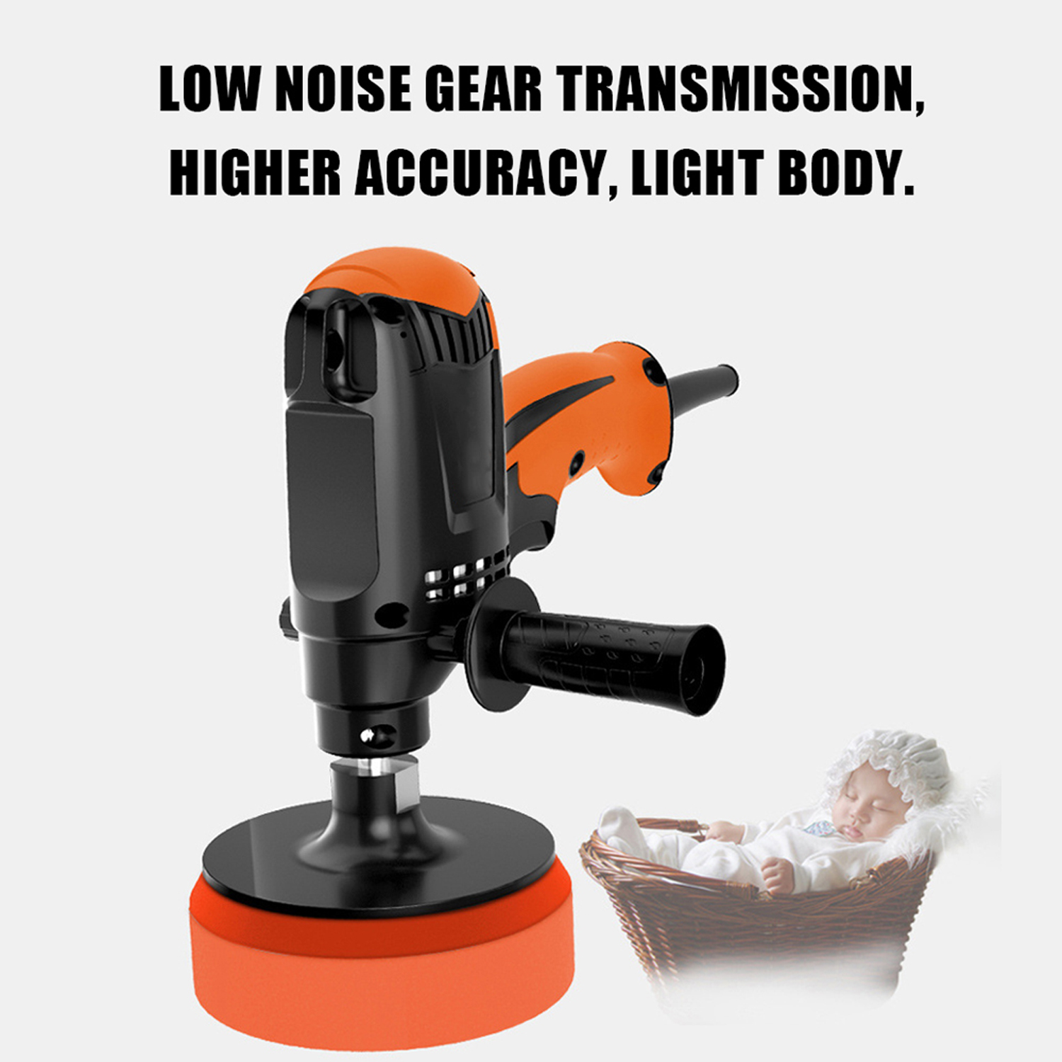 New 980W Multifunctional Six Gears Adjustable Speed Car Electric Polisher Waxing Machine Automobile Furniture Polishing Tool