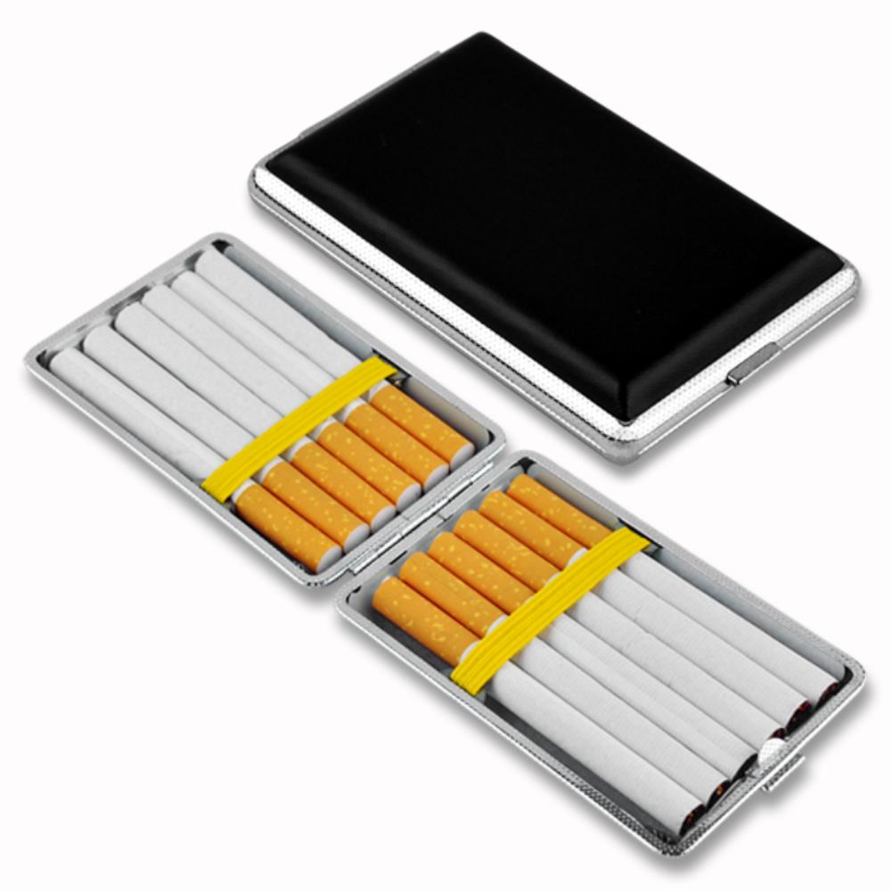 WITUSE Cigarette Case B Metal Leather Cigarette Box Case Holder Collection