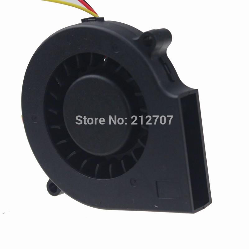 1 Piece Gdstime 3 Pin 12V 75x75x15mm 75mm Turbo Blower Radial DC Cooling Fan