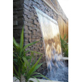 Stainless steel waterfall water outlet stream sink,pool waterfall fountain,water curtain wall courtyard fish pond landscape