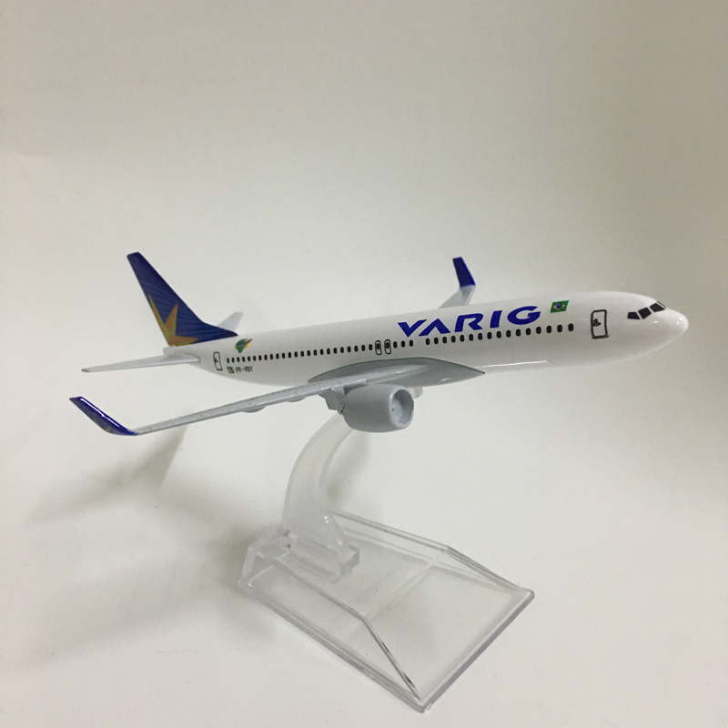 JASON TUTU 16cm Plane Model Airplane Model Brazil VARIG Airlines Boeing B737 Aircraft Model Diecast Metal 1:400 Airplanes Model