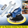 6" Air Random Orbital Palm Sander Auto Body Orbit DA Sanding Low Vibration