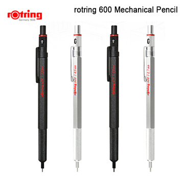 Rotring 600 0.5mm/0.7mm mechanical pencil black/silver metal automatic pencil 1piece