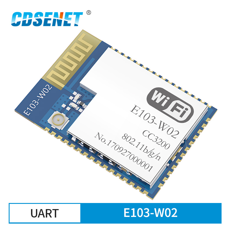 CC3200 2.4GHz Wifi Module CDSENET E103-W02 SMD rf Transceiver 2.4 ghz Wifi Transmitter Receiver For PCB Antenna
