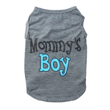 Mom's Son Hot Style Puppy Personality Dog Elastic Vest Puppy T-Shirt Coat Accessories Apparel Costumes Pet Clothes For Dogs Cats